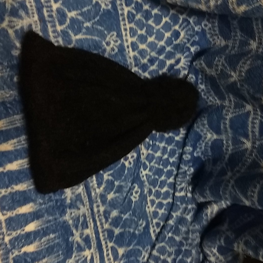 Beanie with puff ball